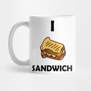 Funny design saying I Sandwich, Deli Delight Corner, Cute & Satisfying Sandwich Harmony Mug
